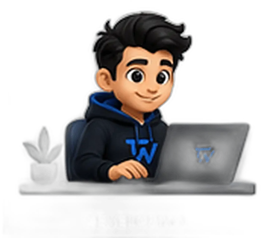 Tid, the TidWeb mascot, presenting TidWeb WordPress services