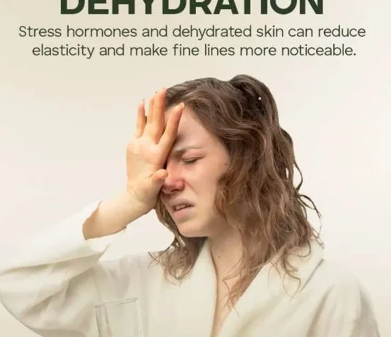 Stress and dehydration effects on skin